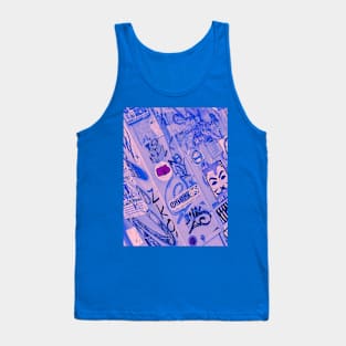 Street Art NYC Graffiti Sticker Tag Tank Top